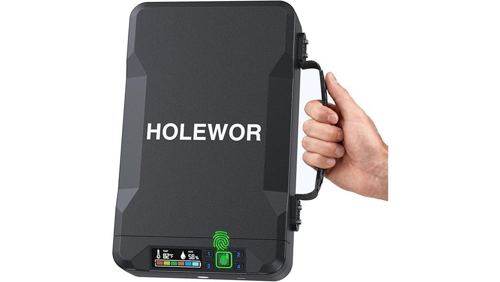 portable handgun biometric safe