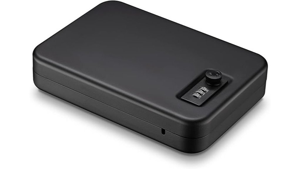 portable handgun lock box