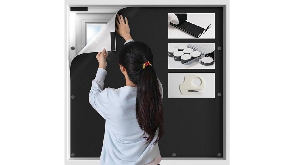 portable magnetic blackout curtains