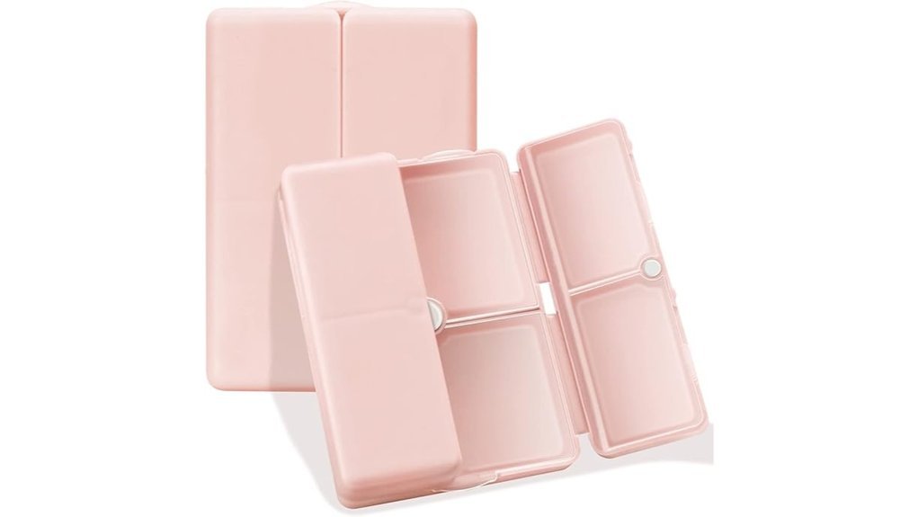 portable pink pill organizer