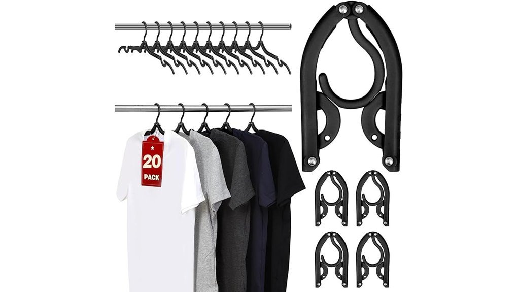 portable travel hangers set