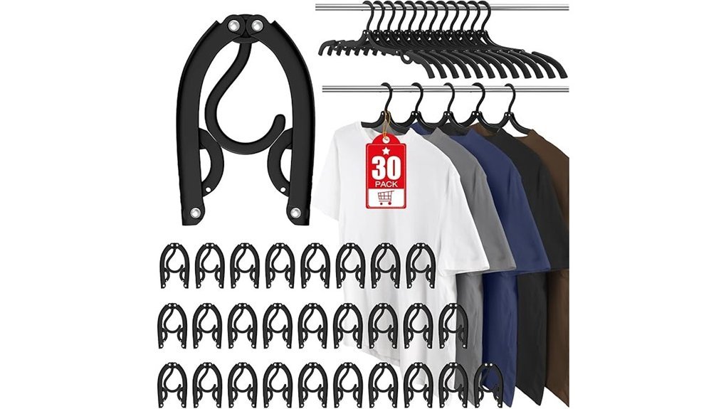portable travel hangers set
