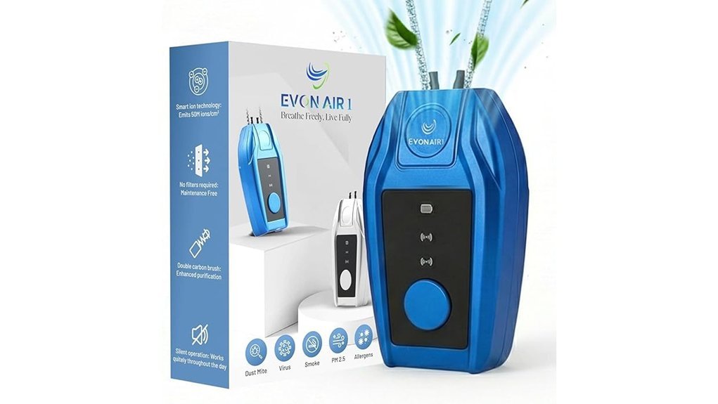 rechargeable air ionizer necklace