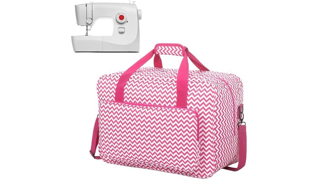 red sewing machine case