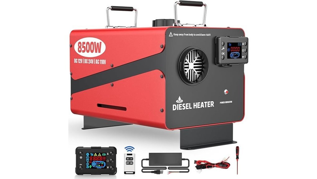 remote controlled diesel heater