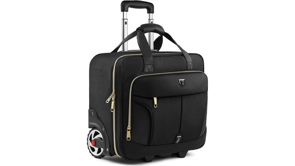 rolling laptop briefcase bag