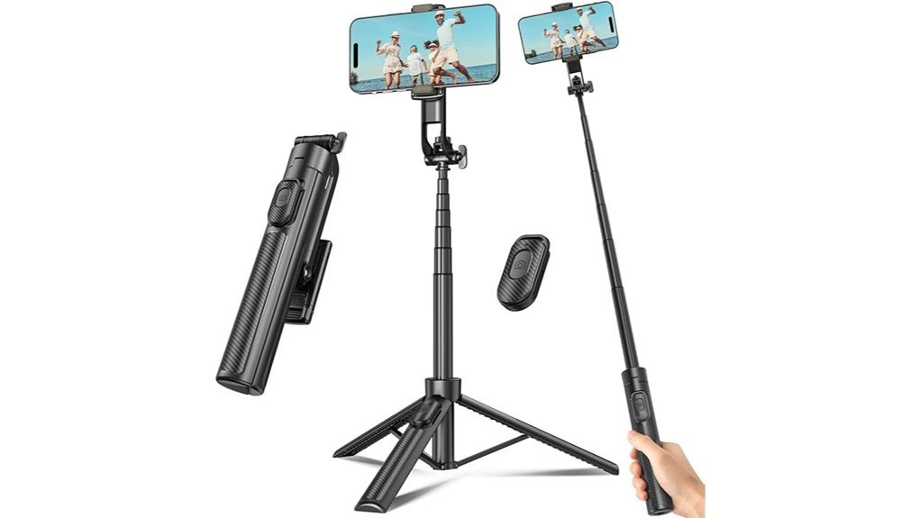 selfie stick tripod remote