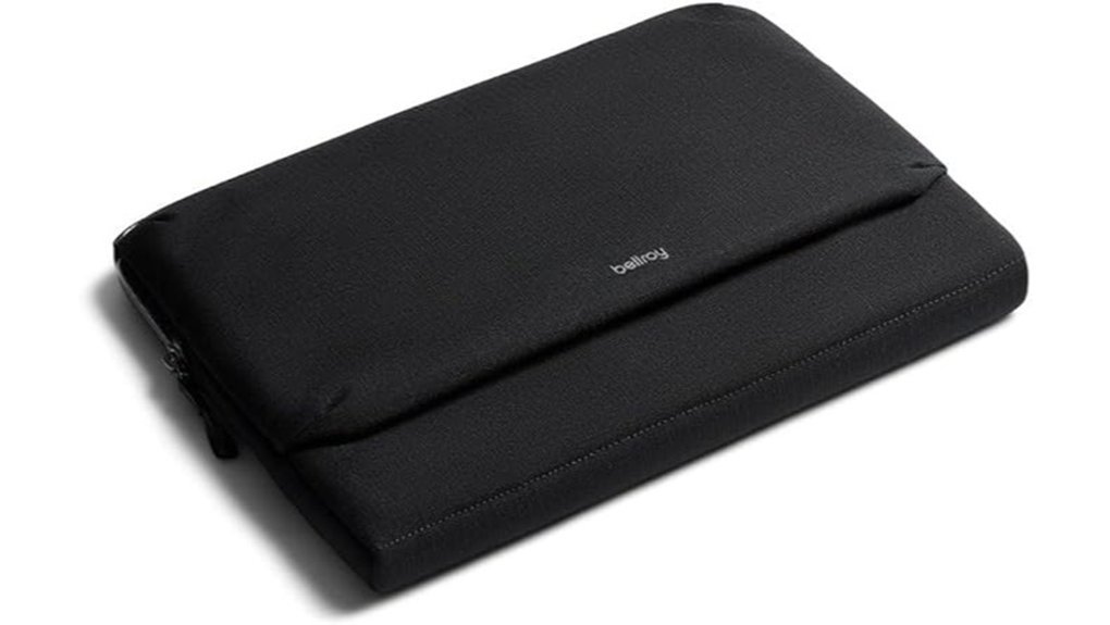 sleek black laptop cover