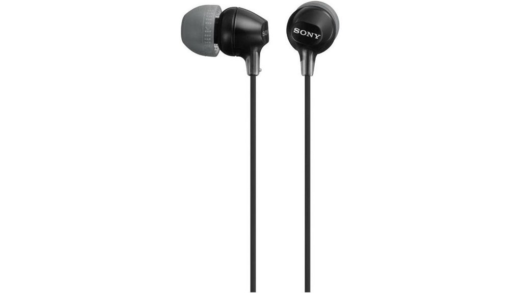 sony in ear headphones model
