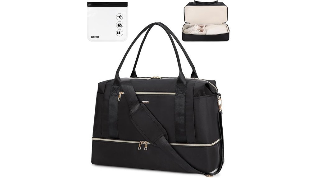 spacious compartments for essentials