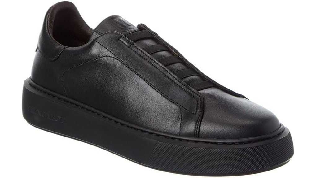 stylish leather casual sneaker