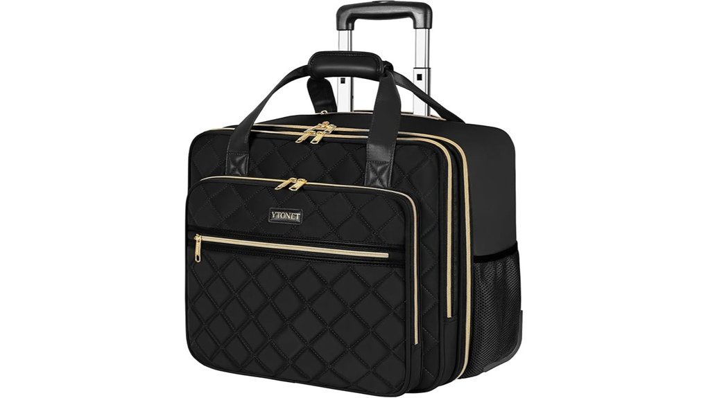 stylish rolling laptop bag