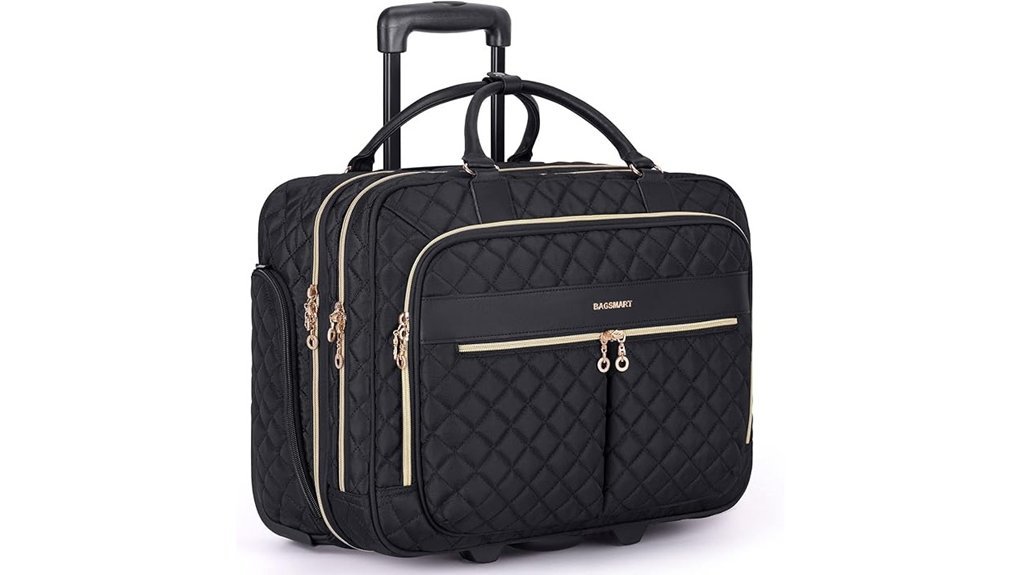 stylish rolling laptop bag