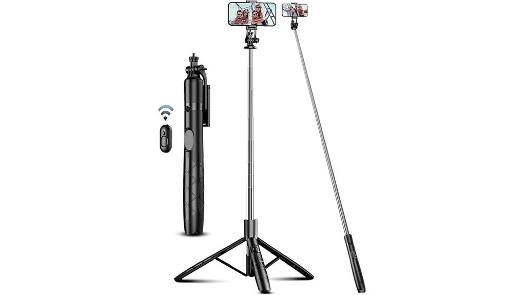 tall tripod with remote