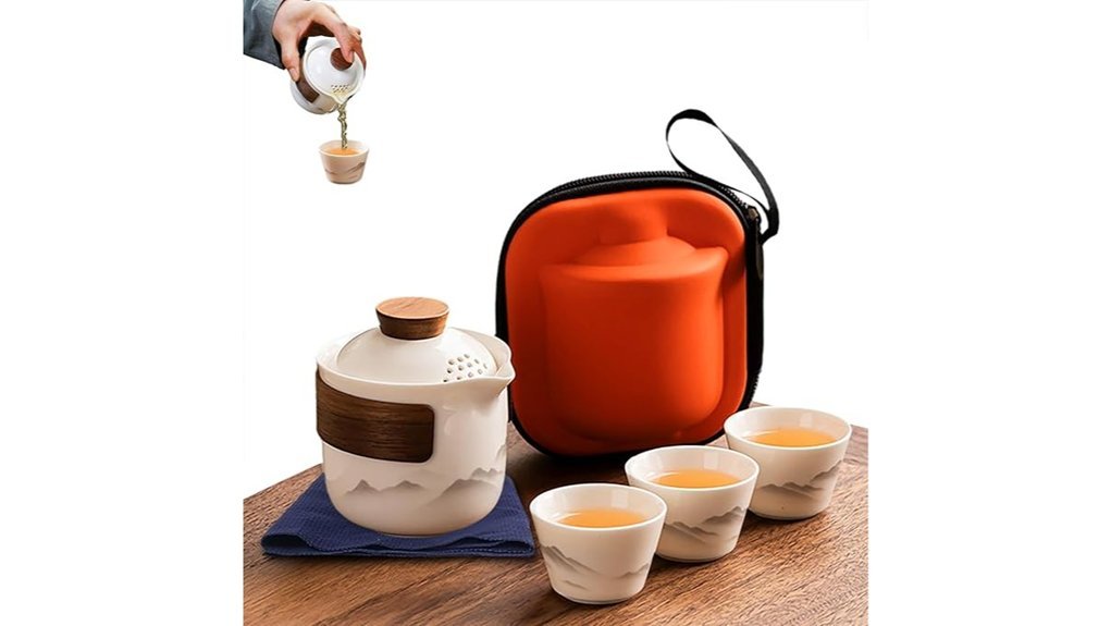 travel friendly tea set