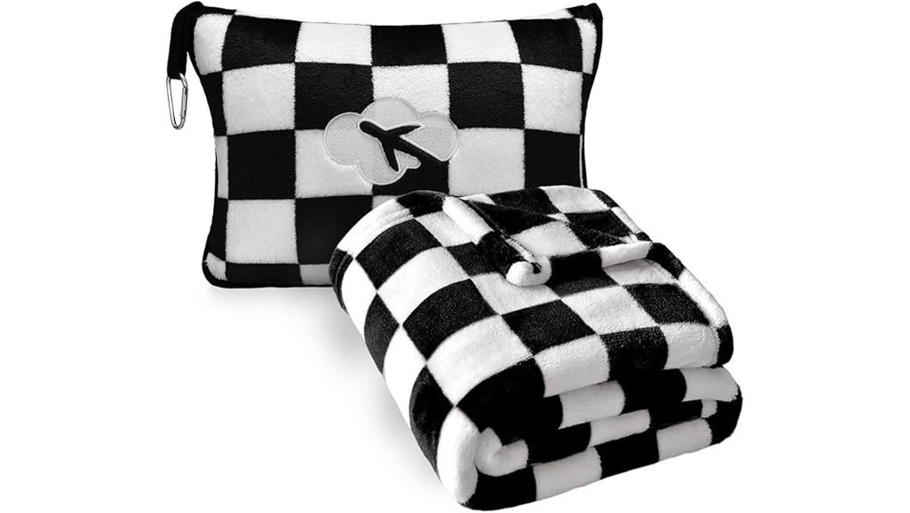travel pillow blanket combo