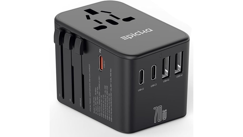 universal travel adapter 70w