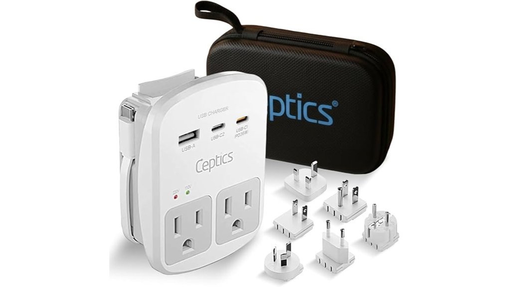 universal travel adapter kit