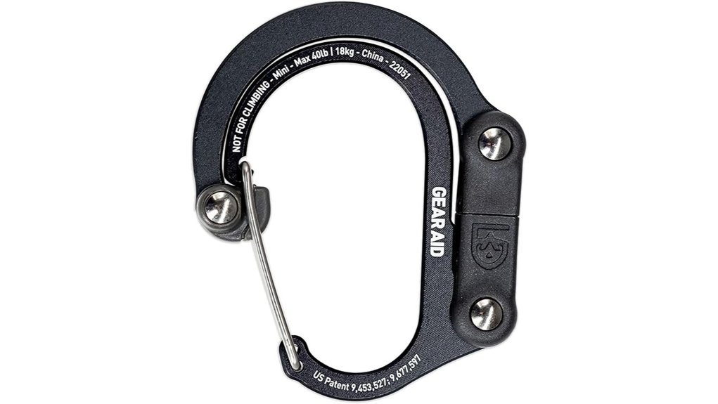 versatile 360 swivel carabiner