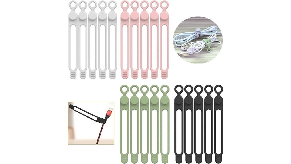 versatile silicone cable organizers