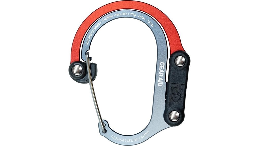 versatile swivel carabiner hook