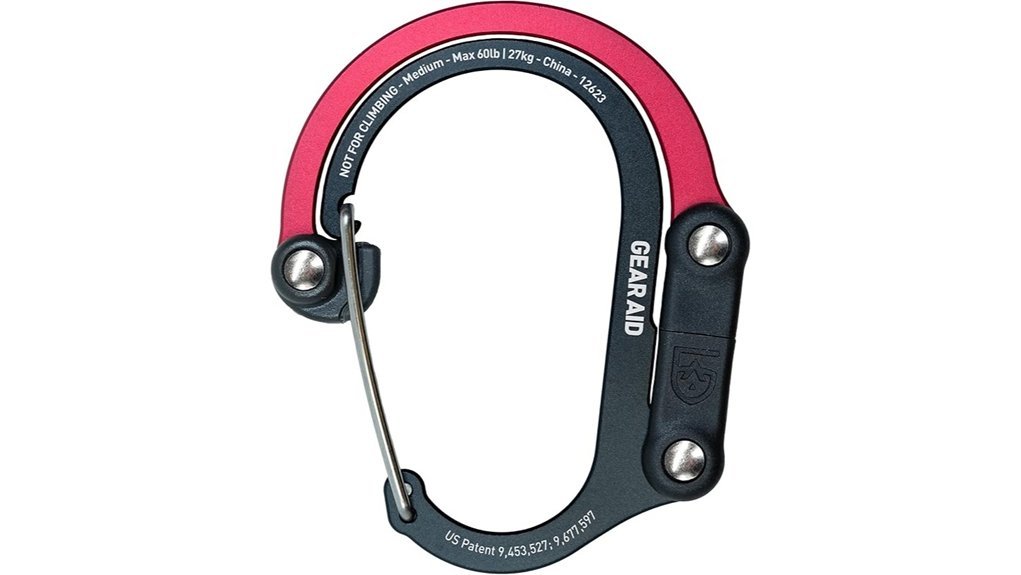 versatile swivel carabiner hook