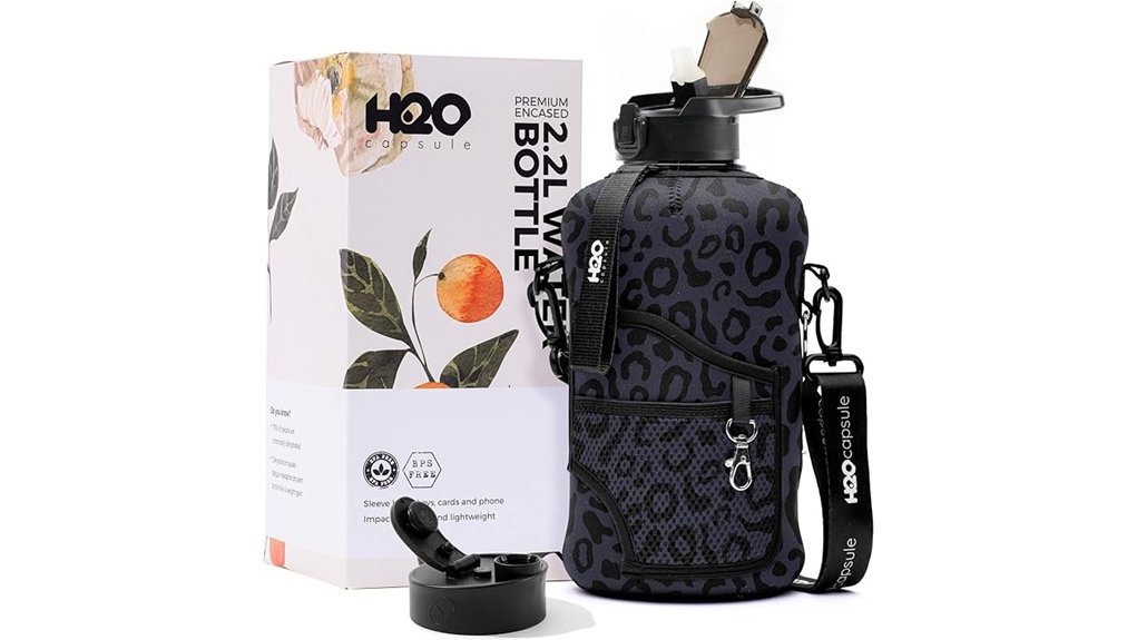 water bottle sleeve straw