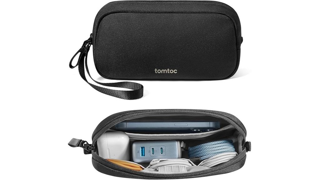 water resistant tech travel pouch