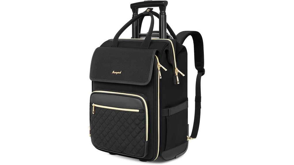 wheeled laptop backpack for women