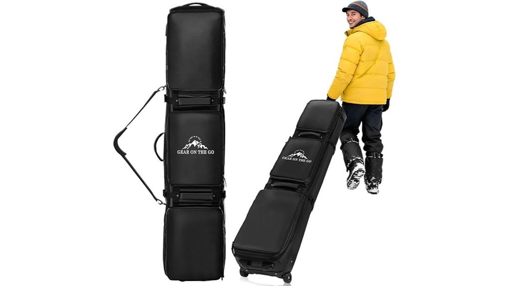 wheeled ski and snowboard bag