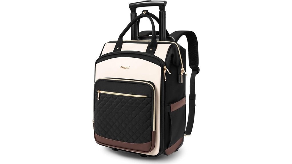 wheeled travel laptop backpack