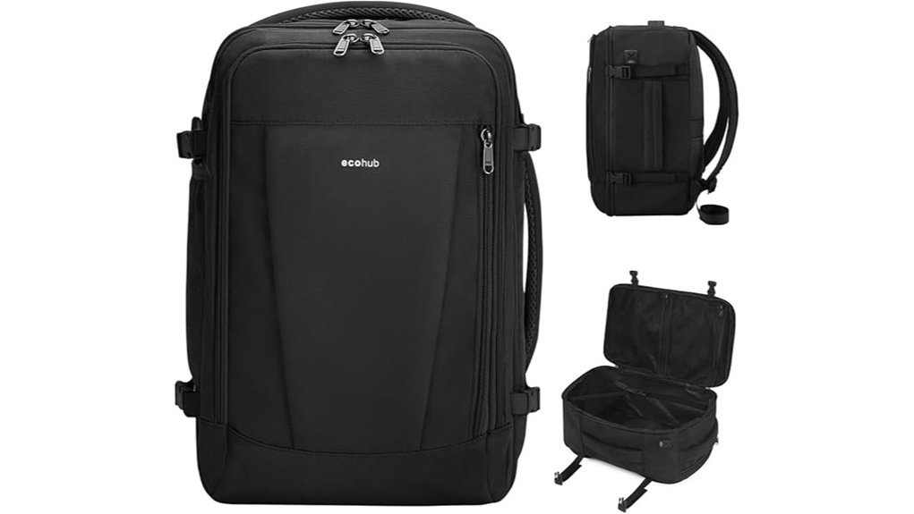 black usb travel backpack