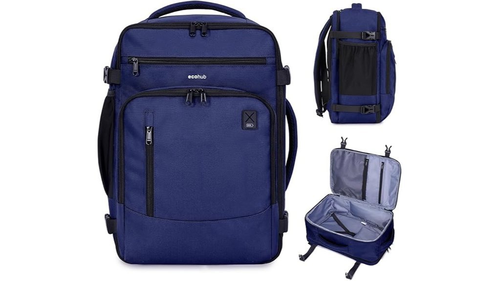 blue 17 laptop backpack