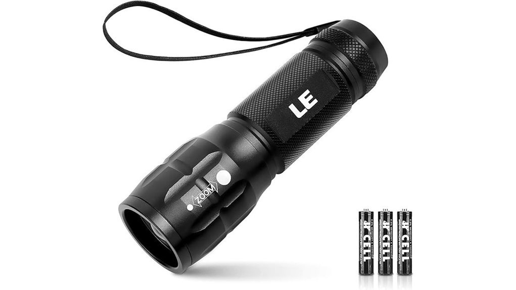 bright waterproof led flashlight
