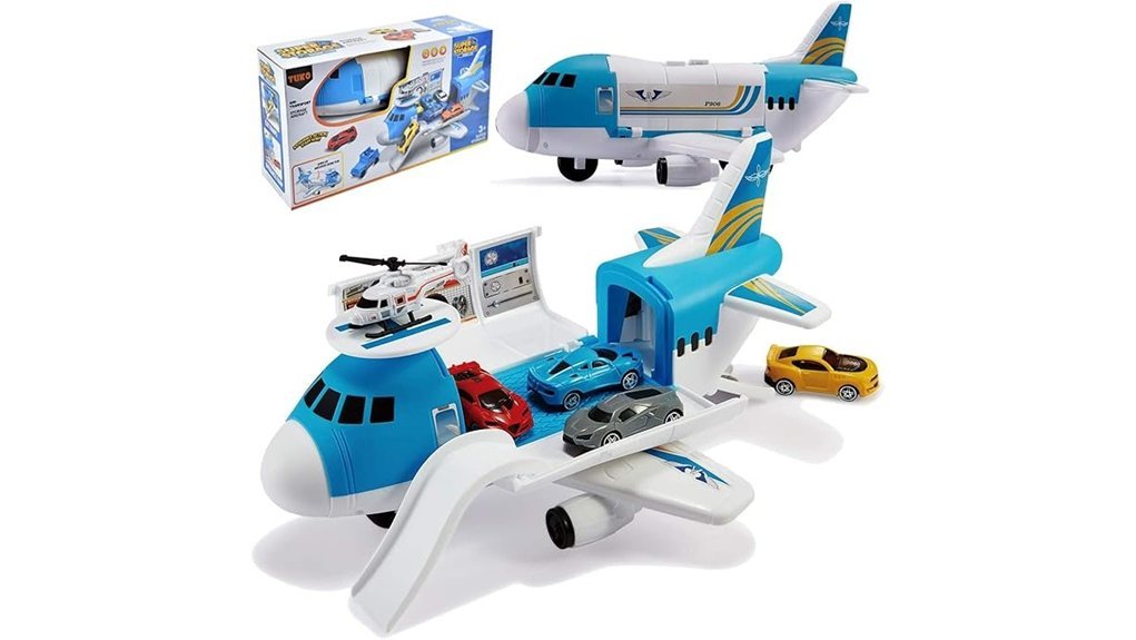 cargo airplane toy set