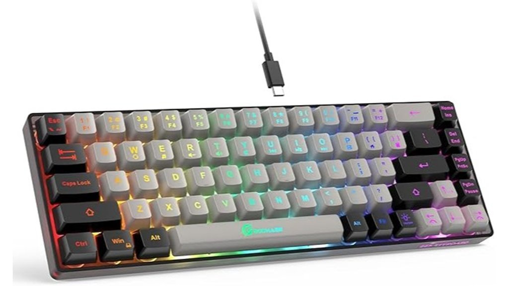 compact backlit gaming keyboard