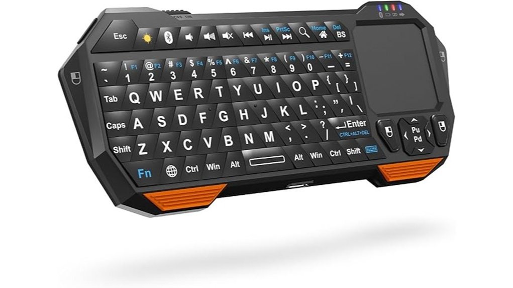 compact bluetooth keyboard touchpad