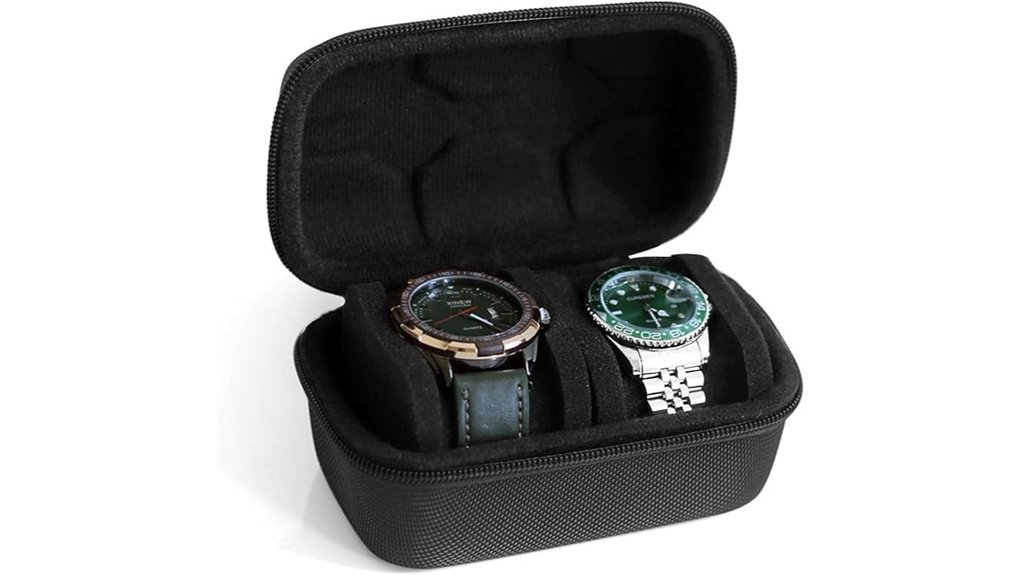compact dual watch holder