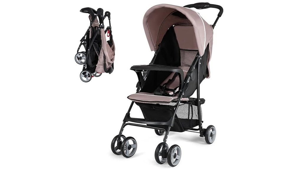 compact one handed stroller