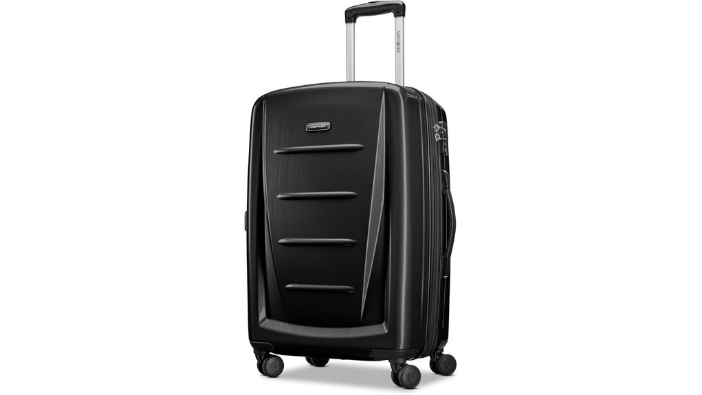 durable 24 inch spinner suitcase