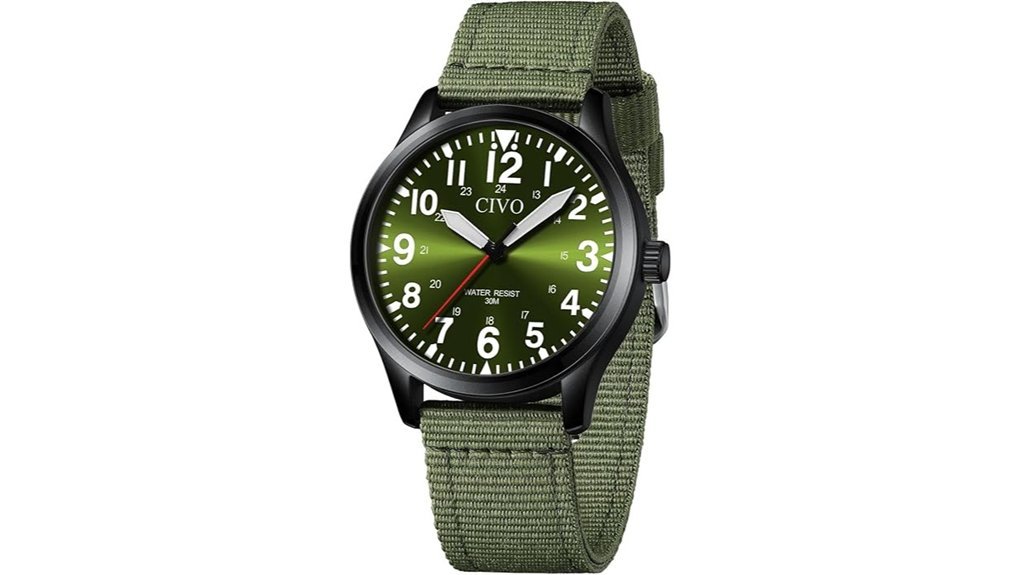 durable waterproof military watch