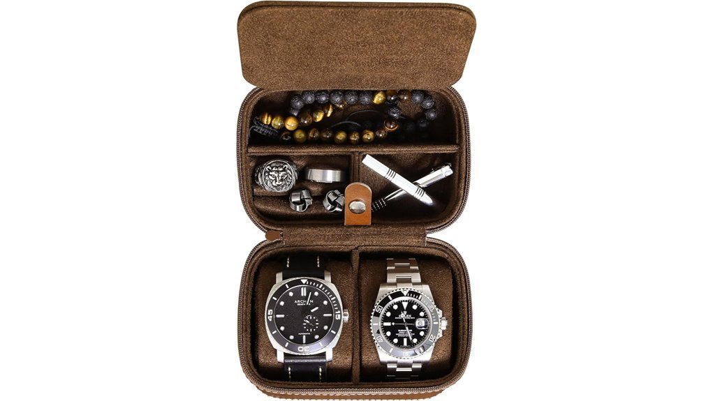 elegant watch travel organizer