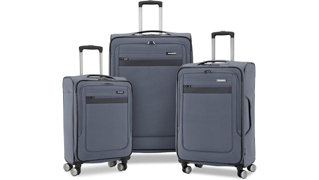 expandable spinner luggage set