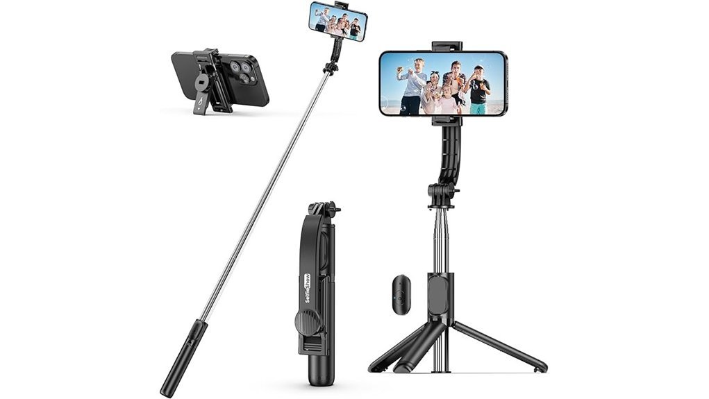 extendable tripod with remote