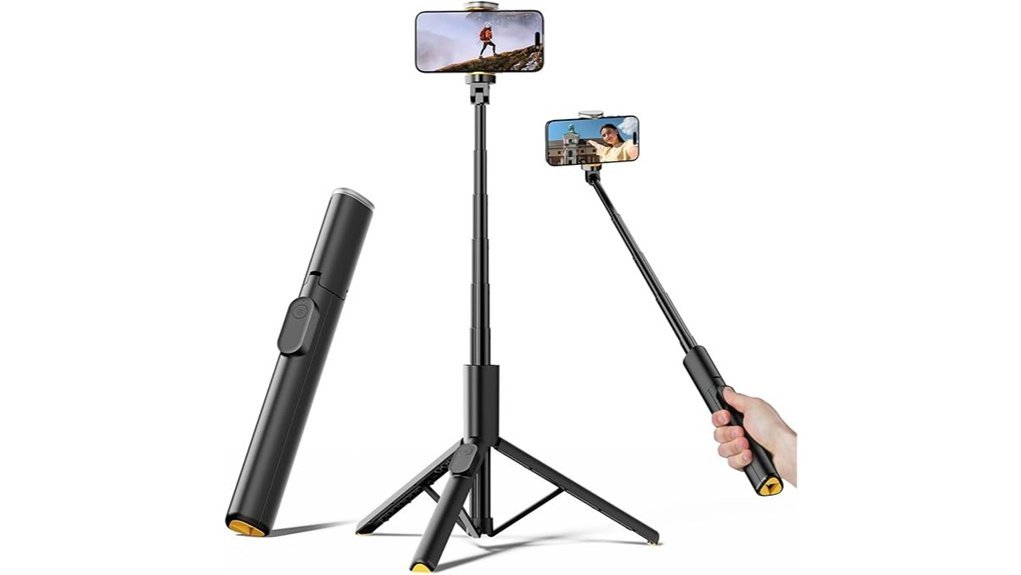 extendable tripod with remote