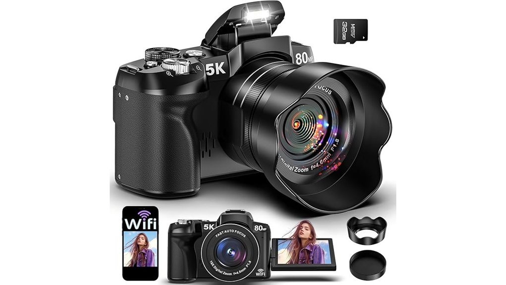 high resolution vlogging camera
