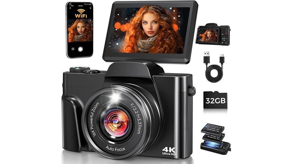 high resolution vlogging camera