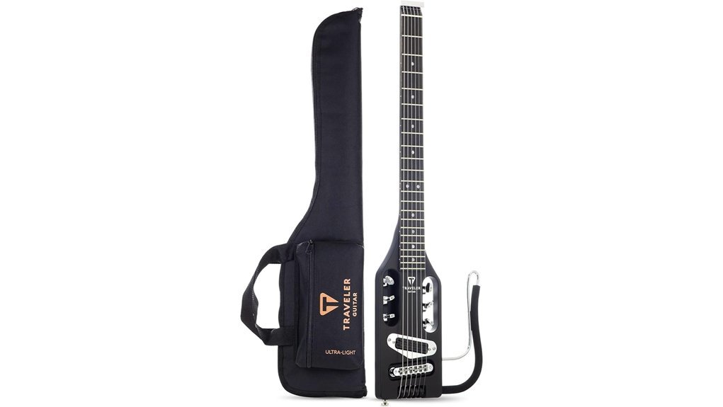 lightweight matte black guitar