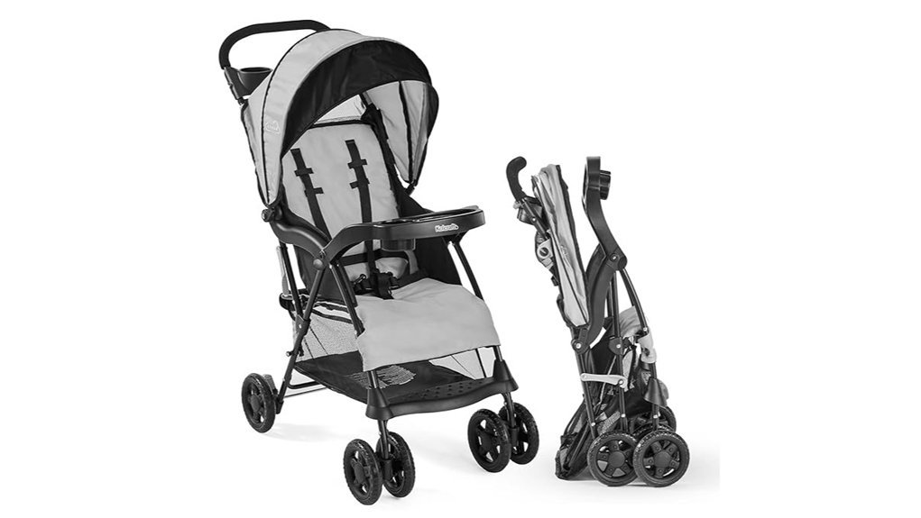 lightweight umbrella stroller gray