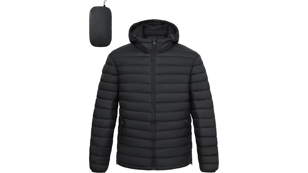 lightweight water resistant hooded jacket